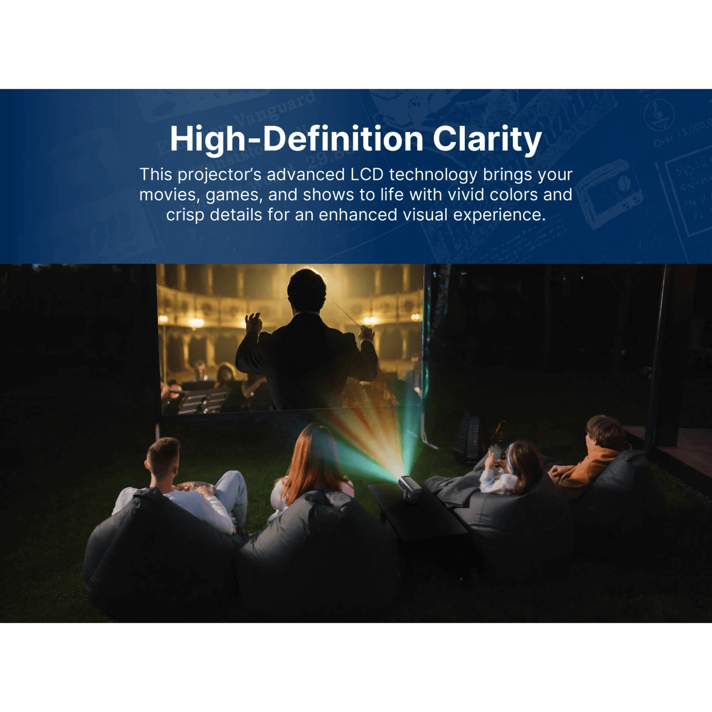 Emerson 120" Home Theater LCD Projector