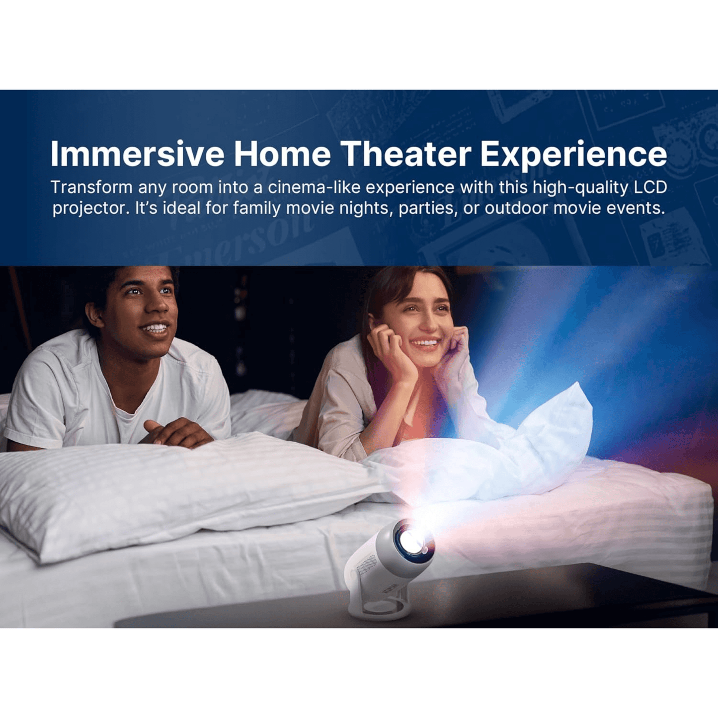Emerson 150" Home Theater LCD Projector Combo